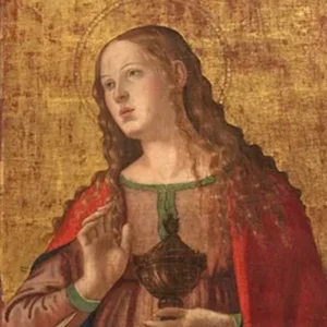 immagine per Madonna con il Bambino in trono tra i Santi Giovanni Battista e Maria Maddalena