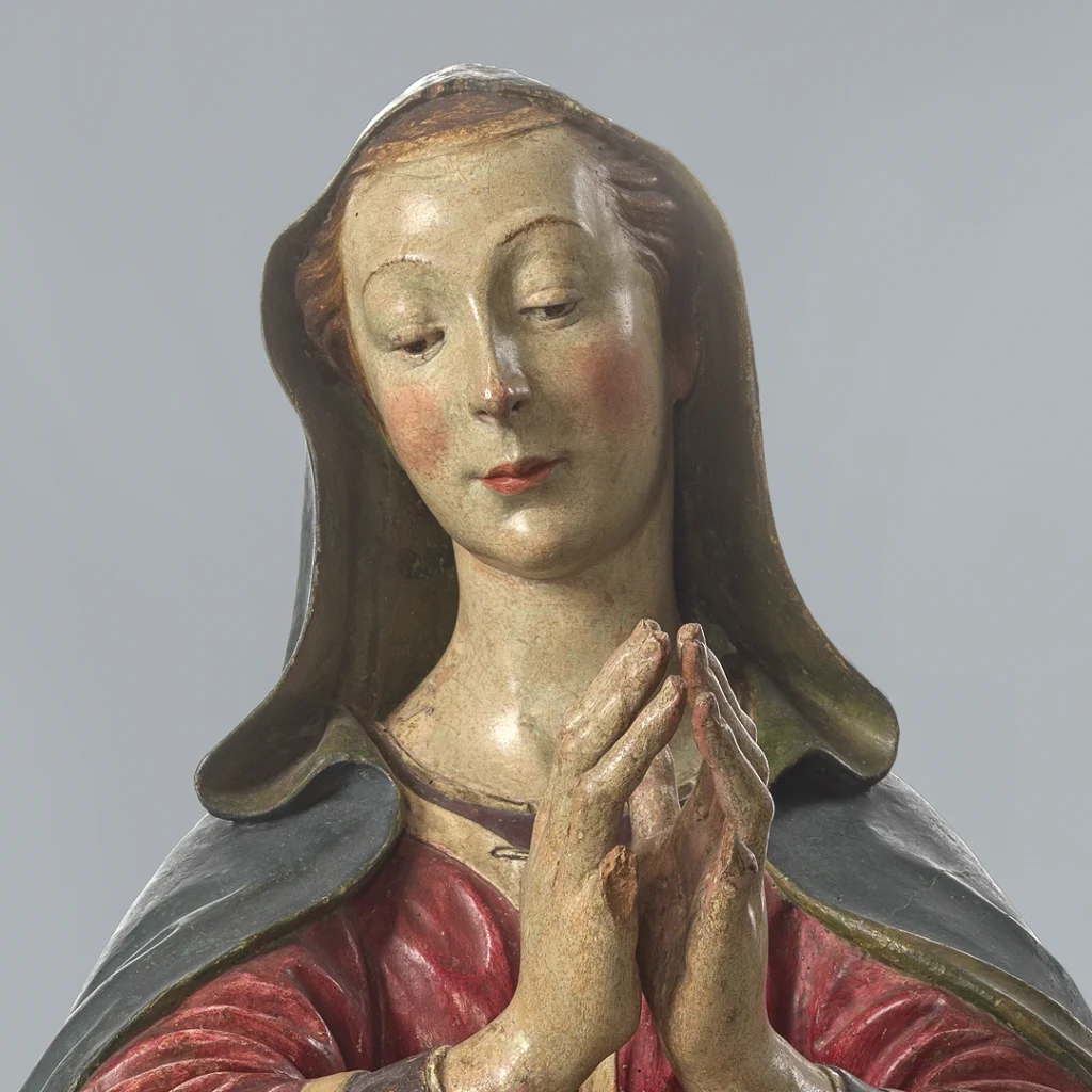 immagine per Madonna in adorazione del Bambino in trono