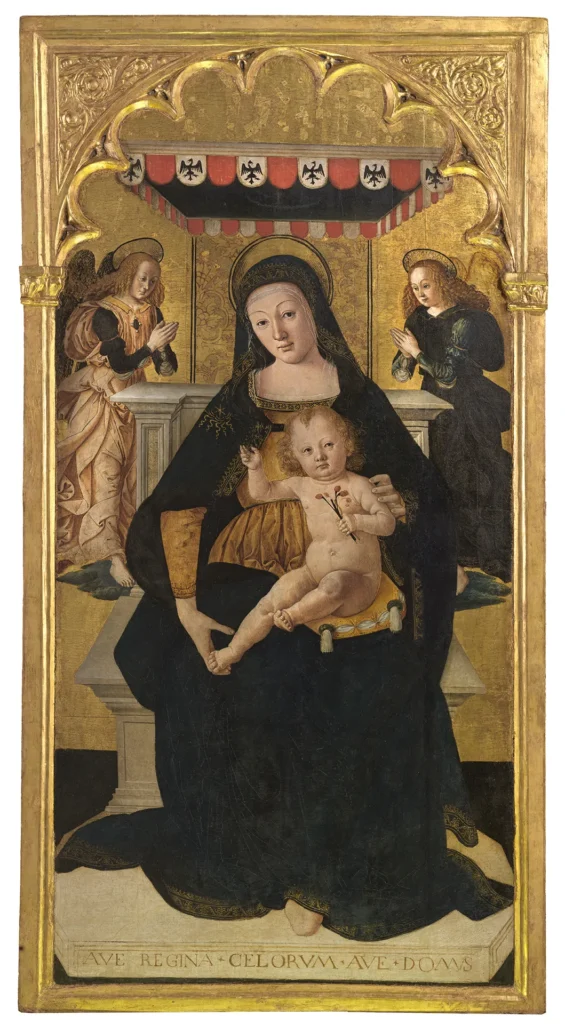 immagine per Madonna con Bambino in trono e angeli