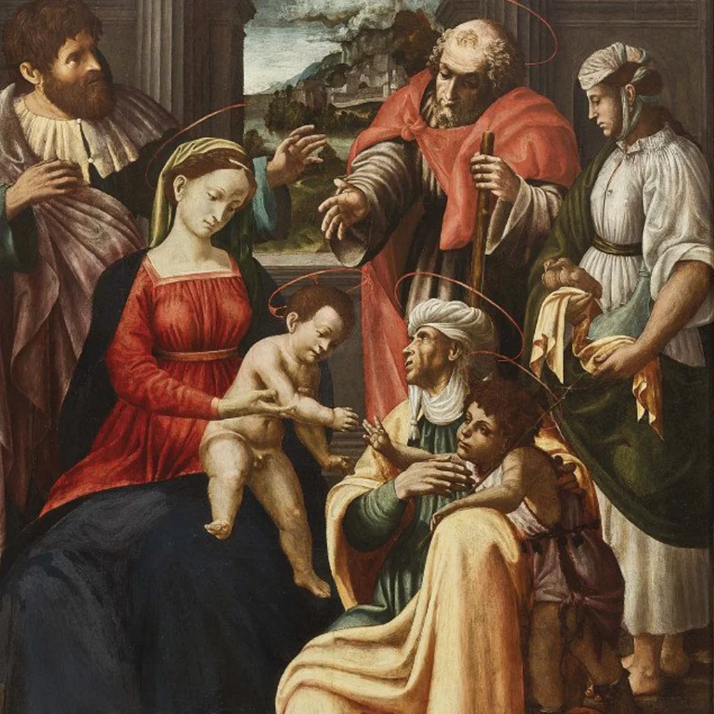 immagine per La famiglia del Gesù incontra la famiglia del Battista detta Sacra Parentela