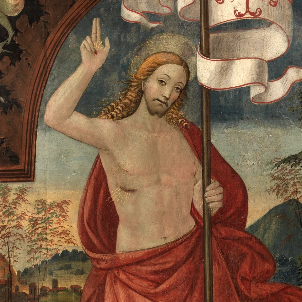 immagine per Resurrezione di Cristo e santa francescana