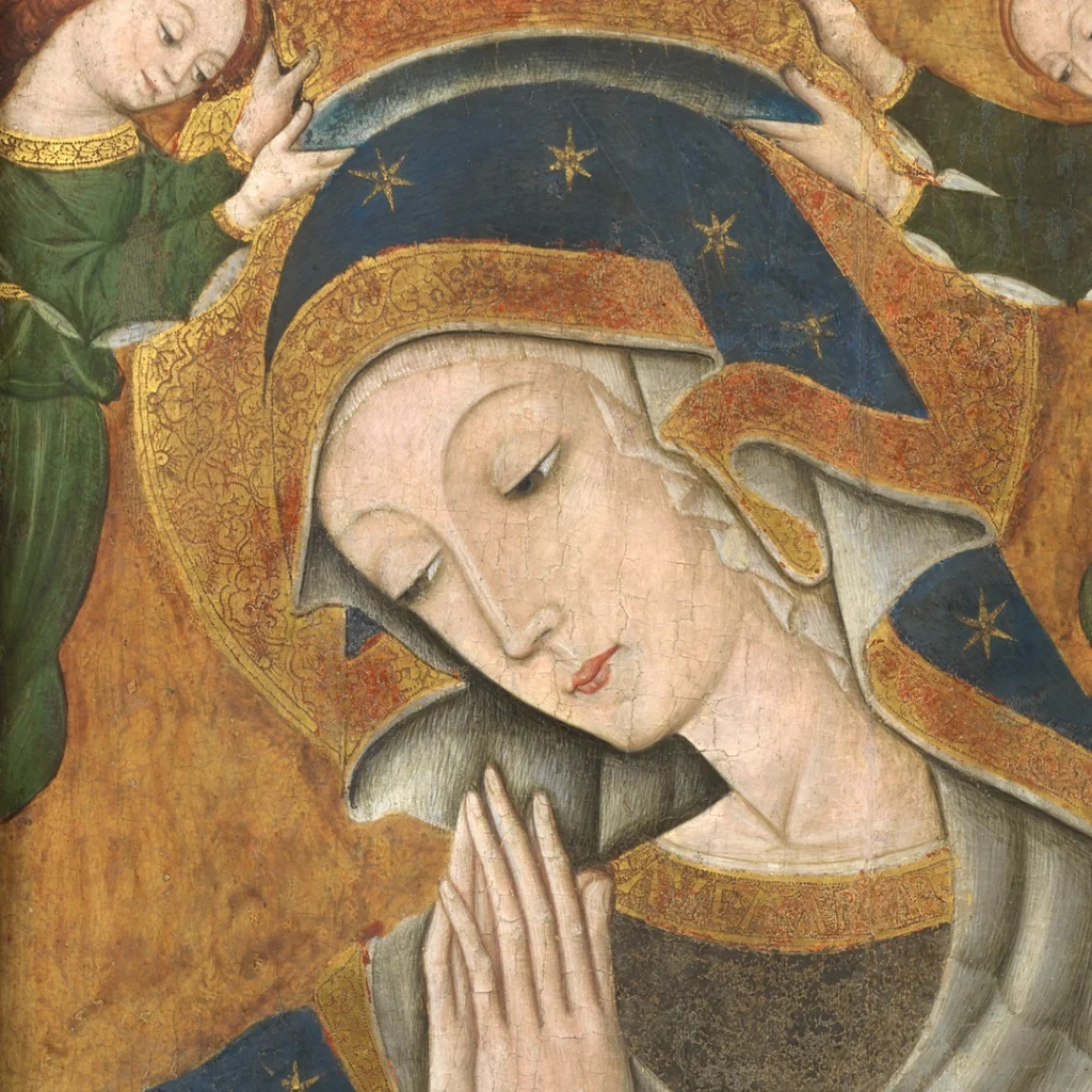 immagine per Madonna incoronata da due angeli e Sposalizio mistico di santa Caterina