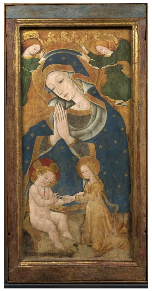 immagine per Madonna incoronata da due angeli e Sposalizio mistico di santa Caterina