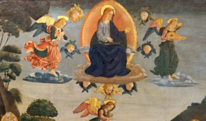 immagine per Annunciazione con l’Eterno, Angeli, san Ludovico di Tolosa e committenti