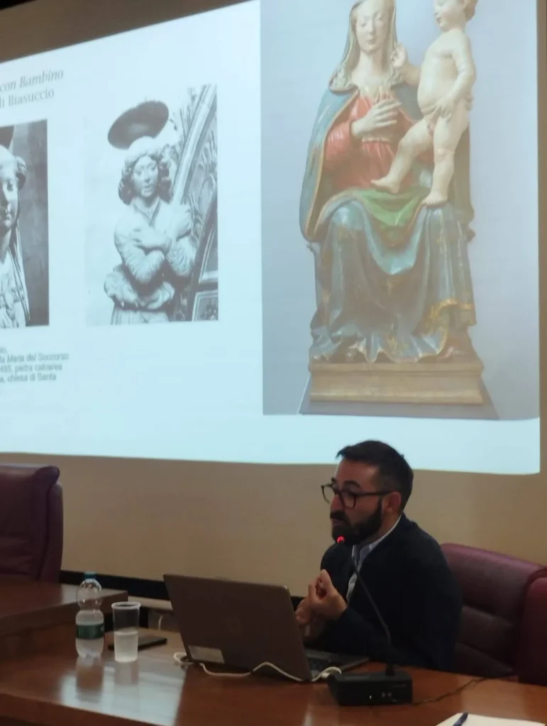 immagine per La Madonna con Bambino di Giovanni di Biasuccio dal convento di San Colombo a Barisciano, Incontro