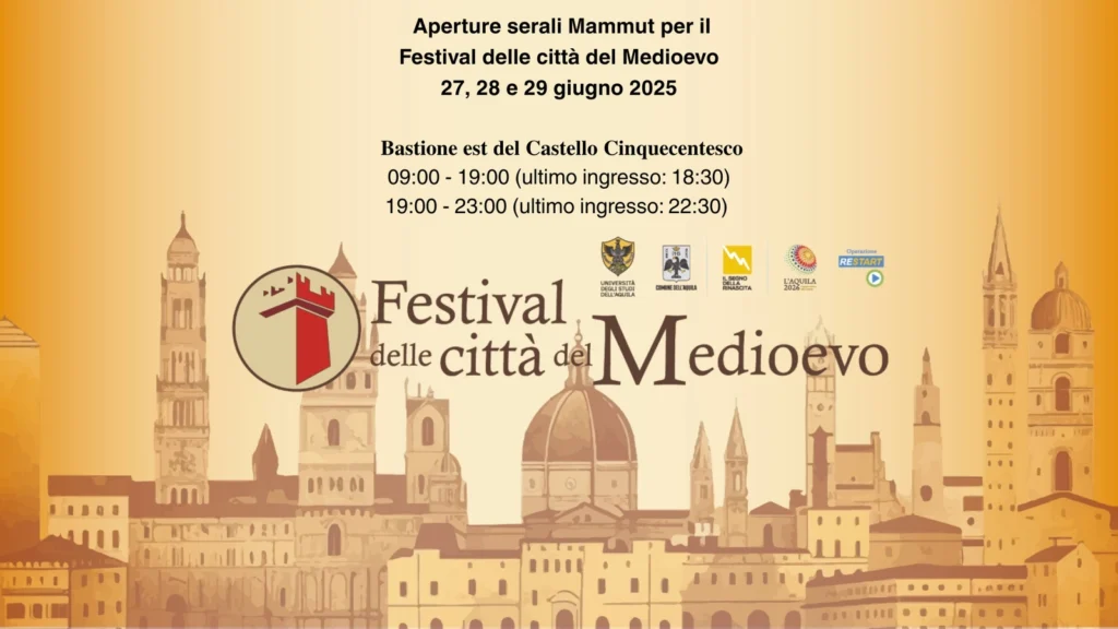 immagine per Aperture serali Mammut per il Festival delle città del Medioevo