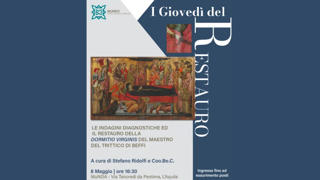 immagine per Le indagini diagnostiche e il restauro della Dormitio Virginis del Maestro del Trittico di Beffi