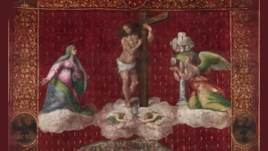 immagine per Presentazione a Firenze del restauro del Gonfalone con i Santi Protettori dell’Aquila