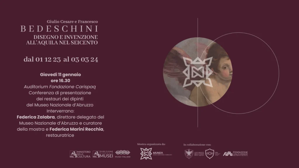 immagine per Conferenza di presentazione dei restauri dei dipinti del Museo Nazionale d’Abruzzo eseguiti in occasione della mostra Giulio Cesare e Francesco Bedeschini.