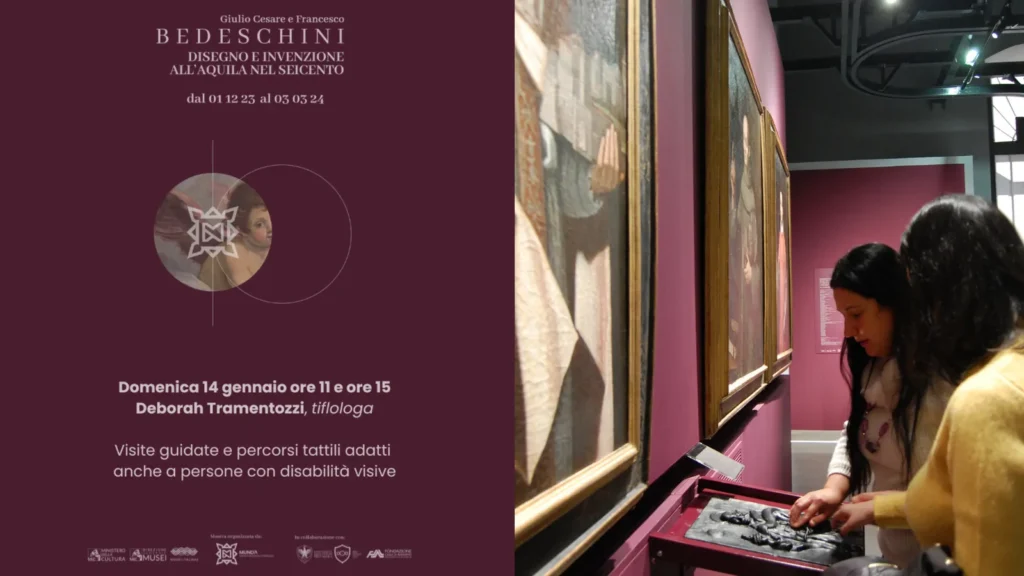 immagine per Visite guidate tattili della mostra Giulio Cesare e Francesco Bedeschini